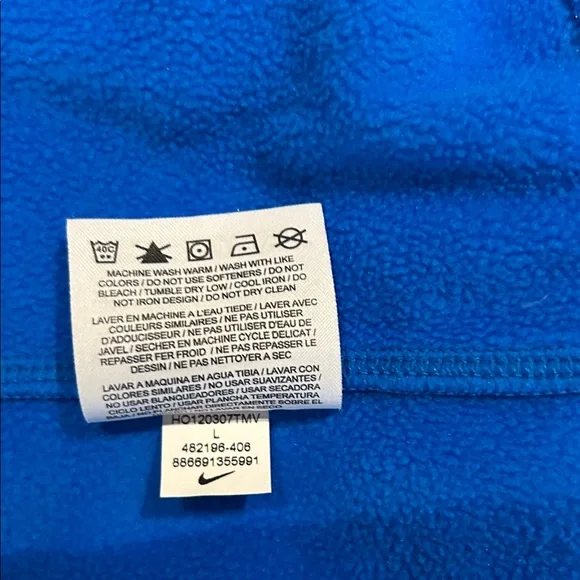 Nike Golf Blue Therma-Fit Pullover - Picture 6 of 7